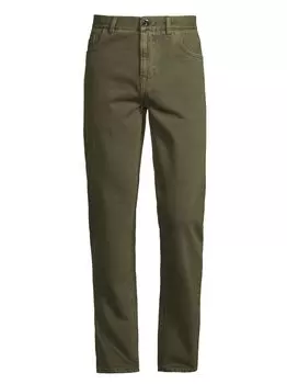 Джинсы Barchetta с пятью карманами Isaia, зеленый