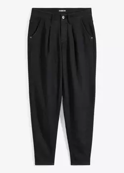 Джинсы barrel с термоподкладкой Rainbow, черный