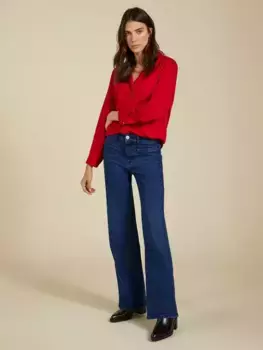 Джинсы Baukjen Organic Cotton Blend Pocket Wide Leg, цвет dark indigo