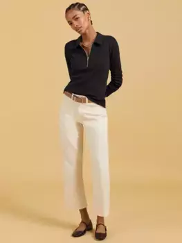 Джинсы Baukjen Organic Cotton Straight Leg Ankle Grazer, экрю