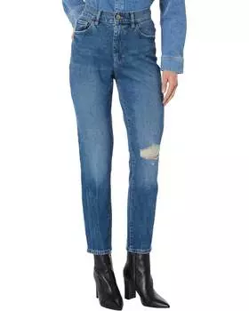 Джинсы Bella Slim High Rise Distressed Jeans в цвете Sea Storm DL1961 - Women's
