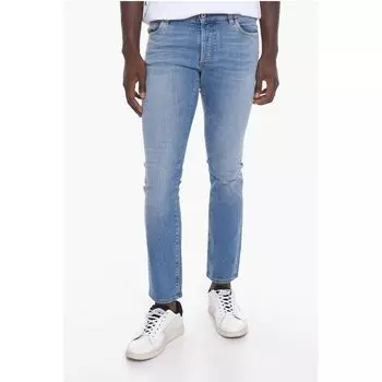 Джинсы Belt Loop TEMPERA CROSS Slim Fit Denims 17 см Marcelo Burlon, Light Blue