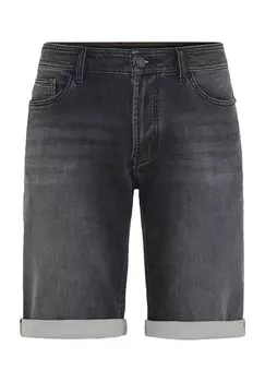 Джинсы-бермуды "Nevio", накладные, пятикарманные, мужские DUNMORE, цвет Medium Black Medi