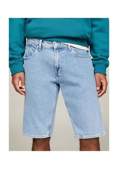 Джинсы-бермуды «Ронни», пятикарманные, мужские TOMMY Jeans, цвет 1aa Denim Light