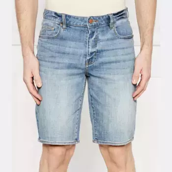 Джинсы-Бермуды стандартного кроя Armani Exchange, синий