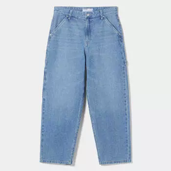 Джинсы Bershka Baggy Carpenter, голубой