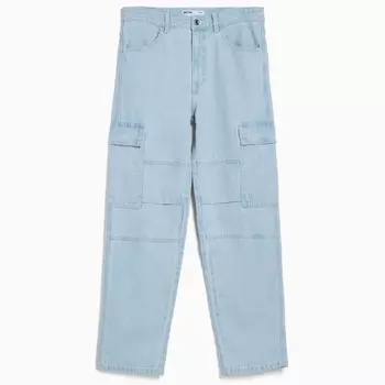 Джинсы Bershka Cargo Jeans, голубой