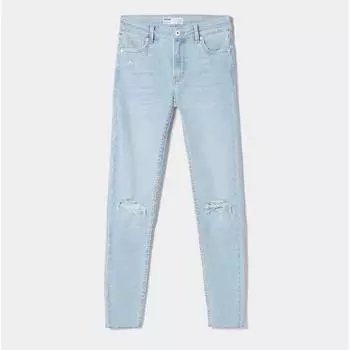 Джинсы Bershka Low-Rise Skinny, синий