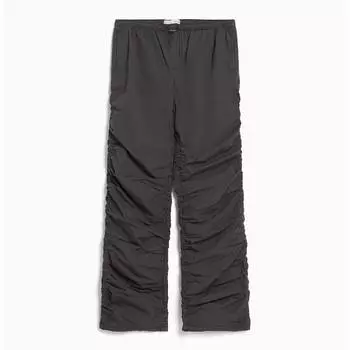 Джинсы Bershka Parachute With Side Gathering, серый