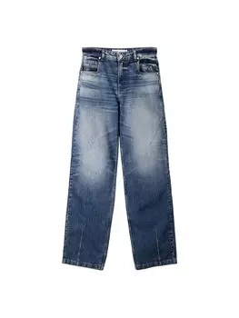 Джинсы Bershka Regular Jeans, синий деним