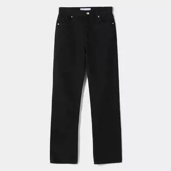 Джинсы Bershka Straight-fit, черный
