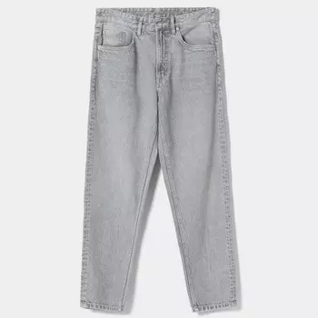 Джинсы Bershka Straight-Fit Vintage, серый