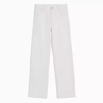 Джинсы Bershka Wide-leg 90s, белый