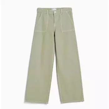 Джинсы Bershka With Elasticated Waistband, зеленый