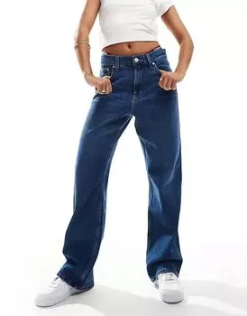 Джинсы Betsy средней посадки, прямые, темного цвета Tommy Jeans