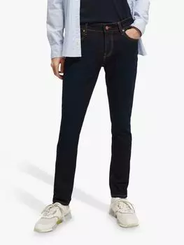 Джинсы без шнуровки Scotch & Soda Essentials, 1841 год – потертые назад