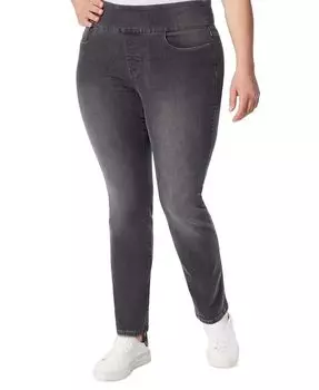 Джинсы без застежек Amanda больших размеров, цвета Regular & Короткий Gloria Vanderbilt, серый