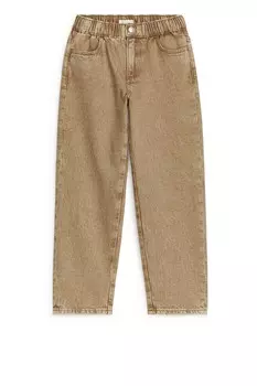 Джинсы без застежек Arket, бежевый