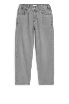 Джинсы без застежек Arket, серый