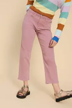 Джинсы Blake с прямыми штанинами и укороченным кроем White Stuff, розовый