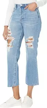 Джинсы Blank NYC The Baxter Five-Pocket Straight Leg Jeans with Rips in Loosen Up, цвет Loosen Up