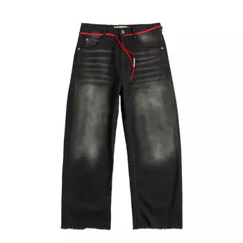 Джинсы Bleached Cotton Bull Denim Marni, черный