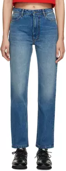 Джинсы Bleu прямого кроя AMI Alexandre Mattiussi