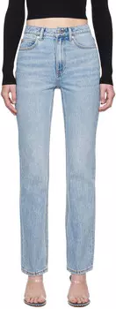 Джинсы Blue Fly с высокой посадкой и складками Alexander Wang