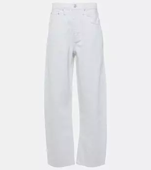 Джинсы бочкообразного кроя с высокой посадкой Frame, белый
