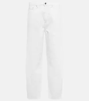 Джинсы бочкообразной формы с высокой посадкой TOTEME, белый