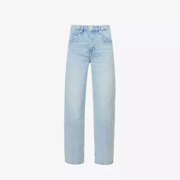 Джинсы бочкообразной формы со средней посадкой и петлей для ремня Frame, цвет calm waters