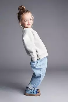 Джинсы бочонка Kidly, синий