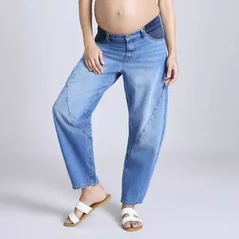 Джинсы-бочонки для беременных Motherhood, цвет medium blue wash