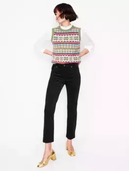 Джинсы Boden Velveteen Mid Rise Slim, черный