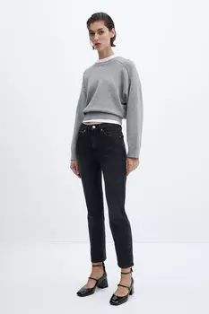 Джинсы боди Claudia длиной выше щиколотки Mango, серый