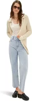 Джинсы Bohemian Jeans MANGO, цвет Clear Denim
