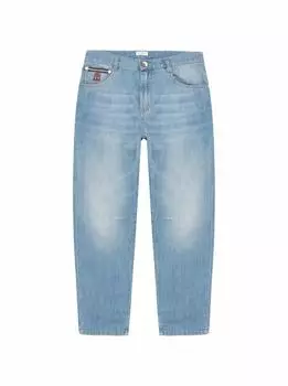 Джинсы бойфрэнд Brunello Cucinelli