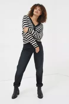 Джинсы-бойфренды FatFace Ludlow Fat Face, черный