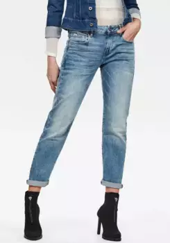 Джинсы-бойфренды G-Star RAW "Kate Boyfriend" с аутентичными эффектами, голубой