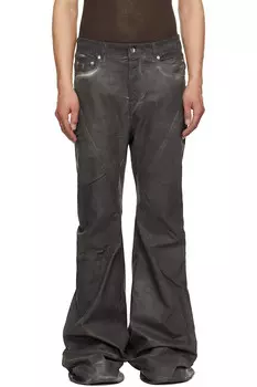 Джинсы-бойфренды Hollywood с заниженной талией Rick Owens Drkshdw, цвет darkdust