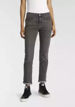 Джинсы-бойфренды Levi's "MID RISE BOYFRIEND", черный