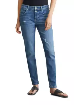 Джинсы-бойфренды Marc O'Polo, выполненные из смеси органического хлопка, синий