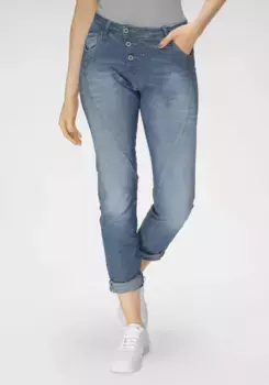 Джинсы-бойфренды Please Jeans "P 78A", оригинального кроя, синий
