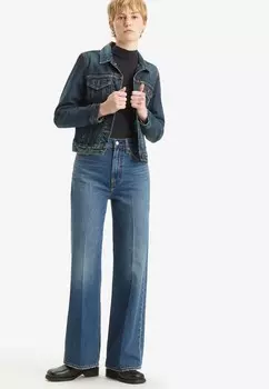 Джинсы-бойфренды RIBCAGE WIDE LEG Levi's, синий деним