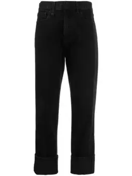 Джинсы бойфренды Romeo с заниженной талией R13, черный