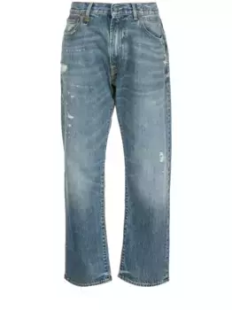 Джинсы бойфренды средней посадки R13, синий