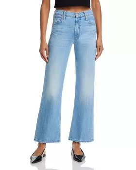 Джинсы Bookie High Rise Ankle Wide Leg в цвете Puzzled MOTHER, синий