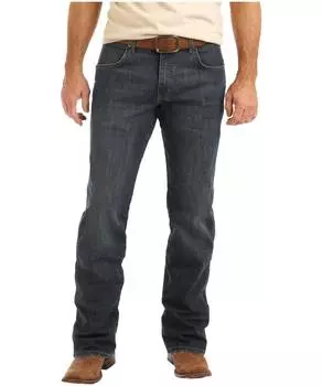 Джинсы Boot Cut в стиле ретро с небрежным кроем, темного цвета Wrangler, цвет dark wash