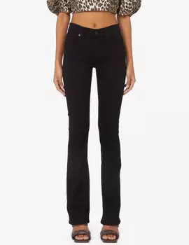 Джинсы Bootcut b(air) эко потертые 7 For All Mankind, черный