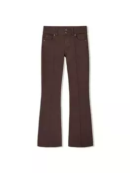 Джинсы Bootcut Bershka, коричневый